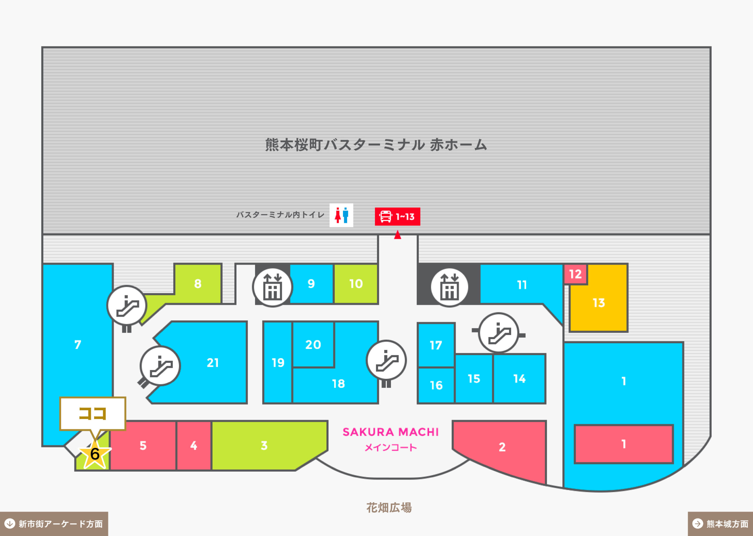 CROWN Gardenexフロアマップ