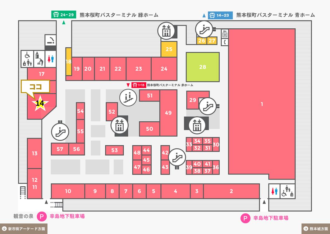 味千×桂花フロアマップ
